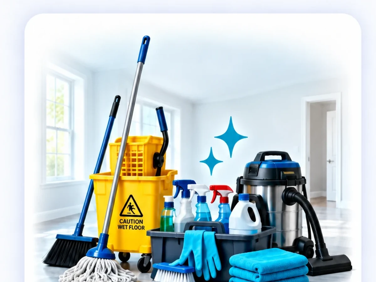 Heavy-duty turnover cleaning equipment for a vacant property reset